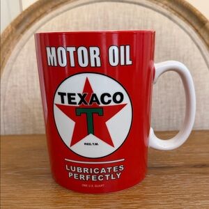 Open Road Brands Oversize Red Texaco Motor Oil Mug
